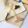 Key Rings Letter keychain Keychains Luxury designers keychains with diamonds designers keychain Car Key Keyring Exquisite Gift 240303