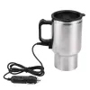 Tools 60W 12V 450ml Electric Water Kettle Stainless Steel Car Heating Cup Coffee Tea Car Cup Mug Travel Water Coffee Milk Thermal Mug