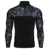 Mens Tactical Camouflage Athletic Tshirts Long Sleeve Men Military Clothing Combat Shirt Assault Army Costume 240226