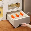 Cages Household Cat Cages Cat Litter Box Integrated Cat Villa Indoor Cat Fence Cat Cabinet Pet Supplies Cat Cage House with Storage