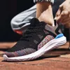 2020 Fashion New Running Casual Shoes Flying Woven Mesh Breathable Sneakers Lightweight Wear-resistant Jogging Men Sport ShoesF6 Black white