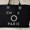Luxus klassische Mode Strandtaschen Tote Label Perle Abendtasche tragbare große Kapazität weibliche Designer Leinwand Handtasche Marke Frauen Handtaschen L