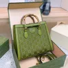 Kvinna bambu handväskor axelväskor bambu designer väska skiner pärla diamant crossbody tote påse shopping totes mode läder 2023 5a sd3g