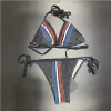 Hochwertiger Damen-Bikini-Set, sexy Zweiteiler, bedruckt, wunderschöner Badeanzug, luxuriöser Schwimm-Badeanzug