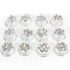 New 12 pcs Flower Clear Crystal Diamond Wedding Bridal Prom Hair s Spiral Coils Hairpins Styling Fashion Accessories1298165