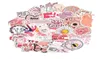 50 pçs dos desenhos animados rosa ins estilo vsco menina adesivos para portátil moto skate bagagem geladeira notebook brinquedo adesivo9627515
