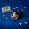 Born Pography Реквизит Детская подушка для позирования с изображением Луны и звезд Квадратный набор подушек в форме полумесяца для младенцев Po Съемка Аксессуары для фотосъемки 240226