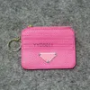 Keychains 럭셔리 디자이너 Damier Coin Purse Keychains Zippy Lady Fold Passport Women Purses 240303