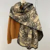 Designer scarf Women Scas Double Sided Winter Thickened Western Fashion Casual Plaid Letter Printing Pure Cashmere Shawl