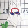 Projektanta stroje kąpielowe luksusowe bikini kostium kąpielowy kąpiel kostium kąpielowy Kobiety bikinis poliestr liter drukowany kantar plaż