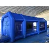 Gratis schip Outdoor Commerciële blauwe Opblaasbare Spray Paint Booth 10x5x3.5mH (33x16.5x11.5ft) Met blower Auto Schilderen werkstation Tent met blower