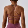 Lu Align Aloe Outfit Bras Top Women Gym Fitness Sexy Backless Bandage Sports Bra Push Up Yoga Underwear Lady Outdoor Workout Bralette Seksi Styen Jogger Gry Lu-08 2024