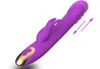 9 tum G Spot Rabbit Vibrator 87SPEEDS 3 Motor Dual Telescopic Female Rotating Massage Stick Masturbation Device Dildo Vuxen Sex 3910795