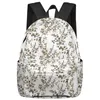 Sac à dos feuilles de fleurs et bourgeons étudiants sacs d'école ordinateur portable personnalisé pour hommes femmes femme voyage Mochila