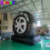 Pneu gonflable géant 5mH (16,5 pieds) à usage Commercial, modèle de ballon, roue de voiture personnalisée sur camion pour la publicité