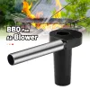 Tändare Portable Fire Blower Electric BBQ Fan Air Blower Chokoal redskap Matlagning Burn Lighters Stove Picknick kol grillgrill