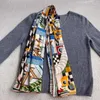 Scarves Luxury Blanket Scarf Shawl High Quality Horse Printed Wool Wraps For Women Winter Scarfs Pashmina Cape 135 135cm