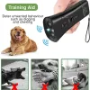 Deterrents Pet Dog Repeller Anti Barking Stop Allenatore di addestramento Allenatore Allenatore LED Ultrasone Anti -abbaiaggio Ultrasuono senza batteria