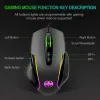 Mice Ergonomic Wired Gaming Mouse 6400 DPI Optical USB Computer Mouse 7 Buttons USB Wired Mice With LED Backlight For PC Laptops