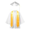 Set di abbigliamento Abito e berretto da laurea per bambini con 2024 Distintivo Nappa Sash Uniformi scolastiche Set Costume da cerimonia primaria prescolare