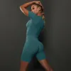 Женский комплект Lu Align, комплект из 2 предметов, женская одежда, бесшовная спортивная одежда для спортзала, спортивный верх и высокая талия, фитнес-тренировка, подтяжка ягодиц, короткий узкий костюм Jogger Gry Lemon Lady Gry S