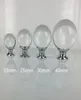 20mm 25mm 30mm 40mm boutons d'armoire à tiroirs en verre s argent chrome boule de cristal poignées de porte de commode boutons de meubles modernes9545896