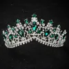 Kmvexo Europejski projekt Crystal Big Princess Queen Crowns Małżeństwo Ślubne Weddne Hair Akcesoria biżuterii Tiary na głowę 240301