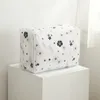 Storage Bags Foldable Quilt Bag Feather Print Home Clothes Pillow Blanket Travel Luggage Organizer