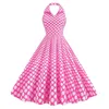 Robes décontractées Femmes élégantes Vintage Rockabilly Robe pour femmes Années 1950 Style Polka Dot Swing Rétro Costumes Costumes Film