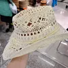 Berety Casual Beach Hat Przytulny minimalistyczny, zwrócony krawędź Słomka z filtrem przeciwsłonecznym