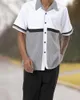 メンズトラックスーツレトロ印刷夏のツーピースファッションカジュアルショートリーブシャツスーツパンツ2024トラベルストリートS-4XL