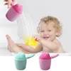 Set di accessori da bagno 1pc Shampoo Risciacquo Tazza Strumento di lavaggio per bambini Sciacquatrice a cascata Protezione per gli occhi dei capelli Animale carino per il bambino