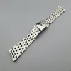 22mm Nieuwe Hoge kwaliteit SS Polijsten geborsteld Gebogen Einde Horlogebanden Armbanden Voor Breitling Watch287Y