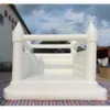 Free Delivery outdoor Advertising Inflatables activities 4x4m 13x13ft giant white inflatable bouncer air bounce house for wedding ceremony party rental