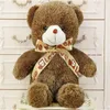 2024 nouveauté ours en peluche 80 coton marron clair géant 406080cm mignon ours en peluche énorme doux