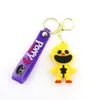 Smiling Critters keychain Cartoon Hopscotch Catnap Bearhug Pendants Anime Car Key Ring Cartoon Doll Backpack Pendant Toys Gift
