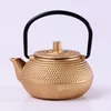 Dinnerware Sets Cast Iron Teapot Set Whistling Kettle Stovetop Dollhouse Furniture Small Diffuser