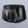 Men's Shorts Breathable Underwear Elastic Waistband Panties Double Zipper Sexy Mid-rise With Bulge Pouch For A