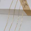 XF800 Pure G18K Gold Flash Ochain DIY Accessories Loose Au750 Production Ear Line Necklace Bracelet Material Consumption DIY0057 240220