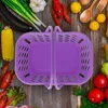 Сумки для хранения Blue Plastic Basket Organizer - 10L Портативное портативное управление для розничного книжного магазина и фруктов супермаркета
