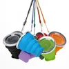 Tasses rétractables en Silicone portables en plein air tasses à boire pliables voyage Camping tasse d'eau télescopique pliante T9I002580