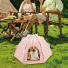 Mats Dog Camping Tent Portable Foldable Cat Teepee Breathable Pet Tents For Cat Tent Outdoor Big Dogs House For Small Medium Cats Dog