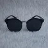Okulary przeciwsłoneczne feminino kobiety 2024 z najnowszych modnych okularów modowych.