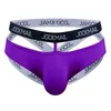 JOCKMAIL sous-vêtements Sexy hommes slips coton Bikini Gay culottes hommes Sexi Transparent Jock bretelles Slip blanc noir JM254