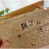 Fashion Liu Nail Shoulder Bag Luxury Diamond Chain Small Square Brand Designer Womens Messenger Versatile Handheld 240228