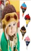 Hiver nouveau style bébé en peluche casquette journal de Lei Feng garçons filles chapeau enfants casquette de protection des oreilles superbe aviateur épaissir troupeau de laine 8pcs2929033