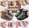 Kids Designer lian classic clear mini snow boots Baby Maternity winter fur furry girls Kid satin boot ankle booties snows sh3229841