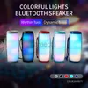 Portable Speakers TG157 Flashing Bluetooth Speaker Portable Rope Outdoor Loundspeaker 1200 mAh Fabric Waterproof Subwoofer FM Radio 240304