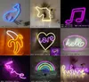 Night Lights Light Neon Sign SMD2835 Indoor HELLO HOME LOVE MUSIC Model Holiday Xmas Party Wedding Decorations Table Lamps4909654