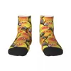 Calcetines para hombre lindo periquito pájaros vestido para hombre para mujer moda cálida novedad loro pájaro tripulación